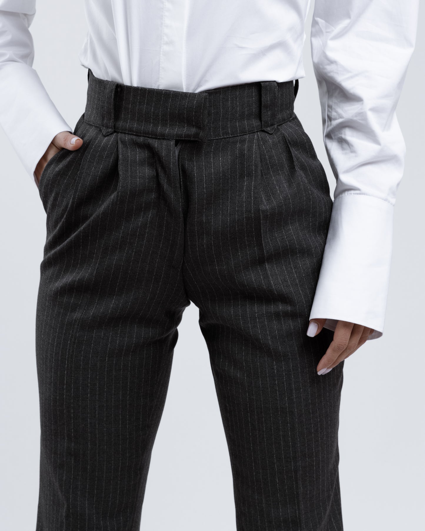 Striped Wool Trousers