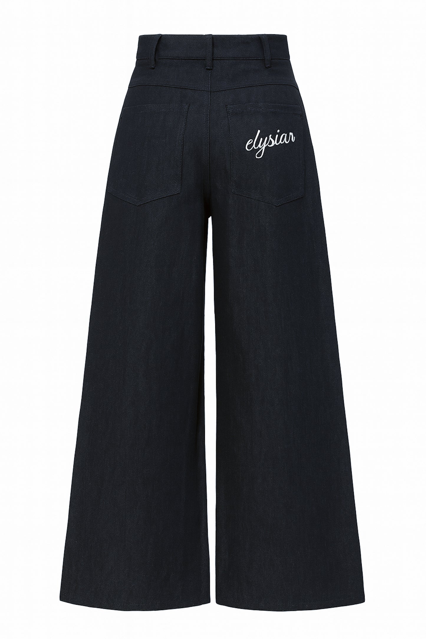 wide leg ballon fit jeans womens with logo
