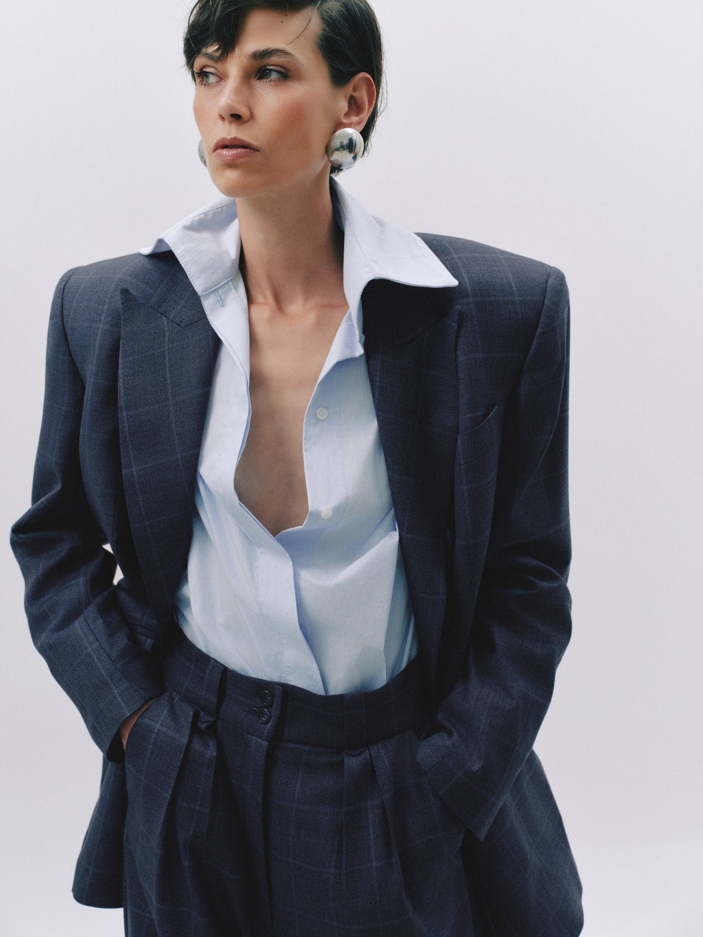 Double-Breasted Virgin Wool Blazer