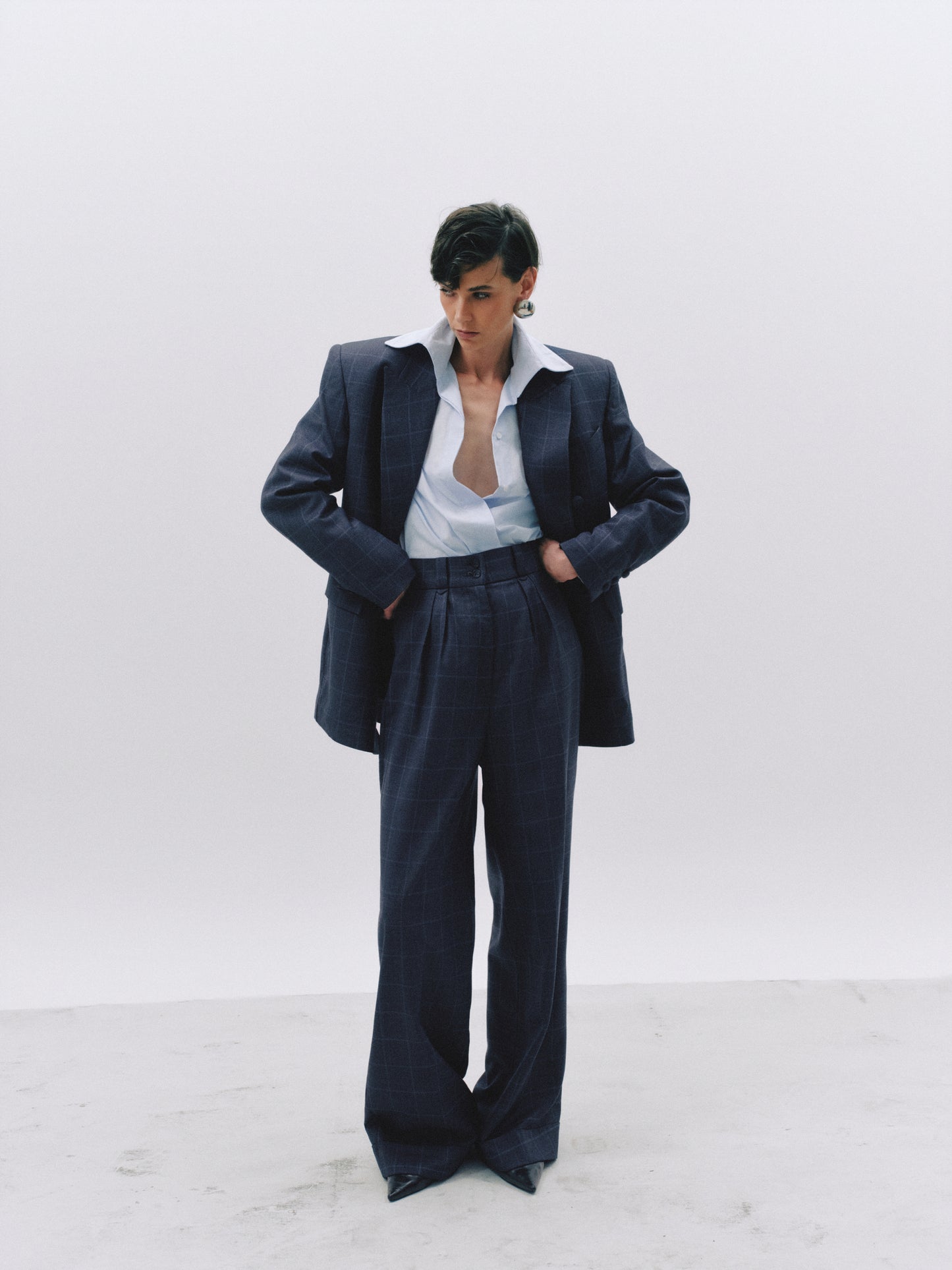Double-Breasted Virgin Wool Blazer