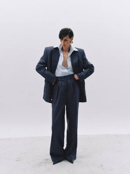 Double-Breasted Virgin Wool Blazer