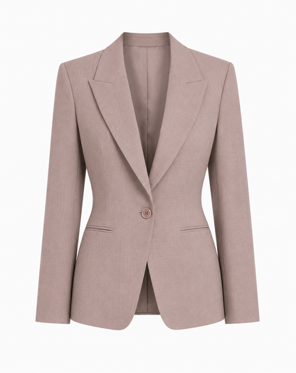 Virgin Wool & Silk Tailored Blazer