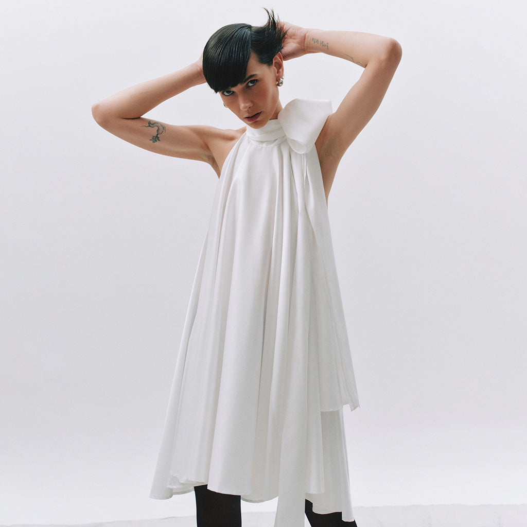 Midi bow dress