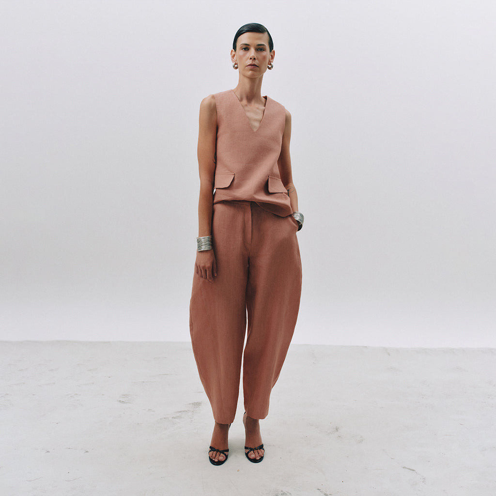 Batiste linen trousers