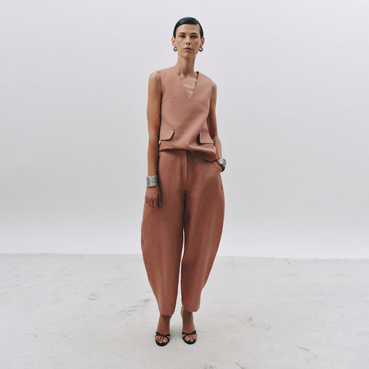 Batiste linen trousers