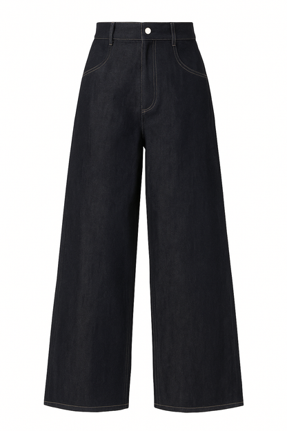 wide leg ballon fit jeans womens